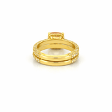 14K Gold 2.00 Carat Cushion Morganite 3D Engagement Set