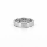 14K Gold Two Row Channel Set Diamond Band