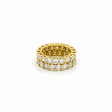 14K Gold Natural Double U Prong Band
