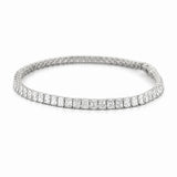 14K Gold Radiant Lab Grown Diamond Tennis Bracelet