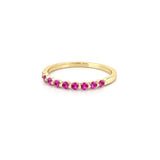14K Gold Single Prong Pink Sapphire Ring