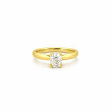 14K Gold 0.80 Carat Radiant Natural Diamond Solitaire Engagement Ring