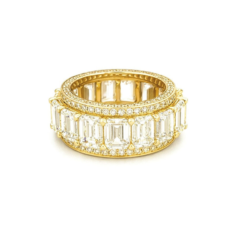 The Davit Wide Lab Grown Eternity Band