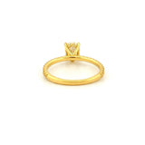 14K Gold 0.50 Carat Natural Oval Diamond Engagement Ring