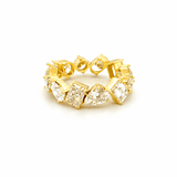 14K Gold Multi Shape Lab Grown Eternity Diamond Band