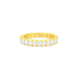 14K Gold 4.2MM Lab Grown Cushion Diamond Eternity Band