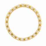 14K Gold 6MM Oval Lab Grown Diamond Tennis Bracelet