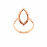 14K Gold Marquise Shape Diamond Ring