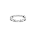 14K Gold Marquise and Round Diamond Single Prong Band