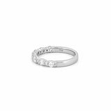 14K Gold Two Size Round Diamond Band