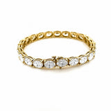 14K Gold 6MM Oval Lab Grown Diamond Tennis Bracelet