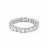 14K Gold Ladies 3.5MM Diamond U Prong Eternity Diamond Band
