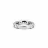 14K Gold 3D Diamond 3/4 Eternity 3.5MM Band