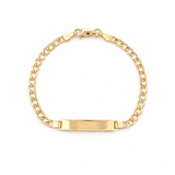 14K Gold Baby Cuban ID Bracelet