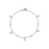 14K Gold Diamond Star and Bezel Bracelet