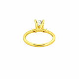 14K Gold 2.00 Carat Lab Grown Radiant Diamond Duo Marquise Engagement Ring