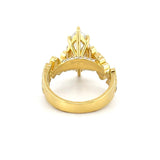 14K Gold 3.00 Carat Lab Grown Marquise 6-Prong Bloom Engagement Ring