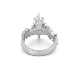 14K Gold 3.00 Carat Lab Grown Marquise 6-Prong Bloom Engagement Ring