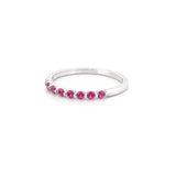 14K Gold Single Prong Pink Sapphire Ring
