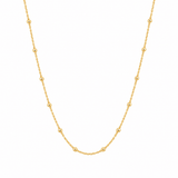 14K Gold Spaced Ball Bolo Necklace