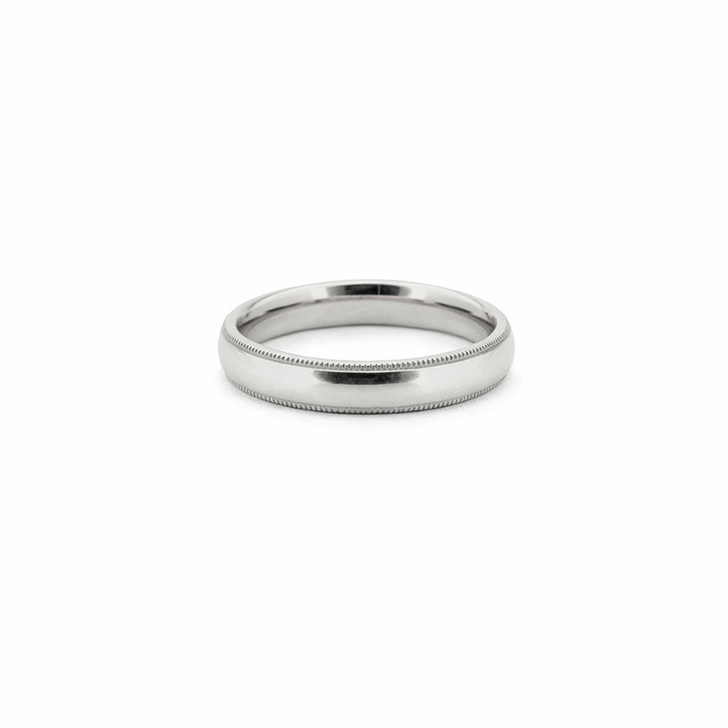 14K Gold Art Deco Edge Band