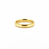 14K Gold Art Deco Edge Band