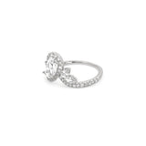 14K Gold Diamond Marquise and Pear Crown Band