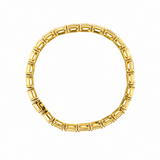 14K Gold 5MM Emerald Lab Grown Diamond Tennis Bracelet