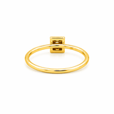 14K Gold Pavé Pyramid Diamond Band