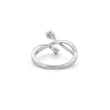 14K Gold Pear Wrapped Diamond Split Band