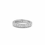 14K Gold 3D Diamond 3/4 Eternity 3.5MM Band