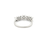 14K Gold 5 Baguette Cluster Diamond Band