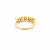 14K Gold 5 Baguette Cluster Diamond Band