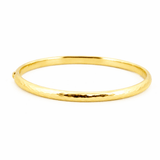 14K Gold 5MM Diamond Cut Bangle