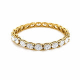 14K Gold 6MM Oval Lab Grown Diamond Tennis Bracelet
