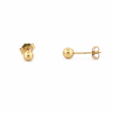 14K Gold Mini Ball Stud Earrings