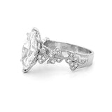 14K Gold 3.00 Carat Lab Grown Marquise 6-Prong Bloom Engagement Ring