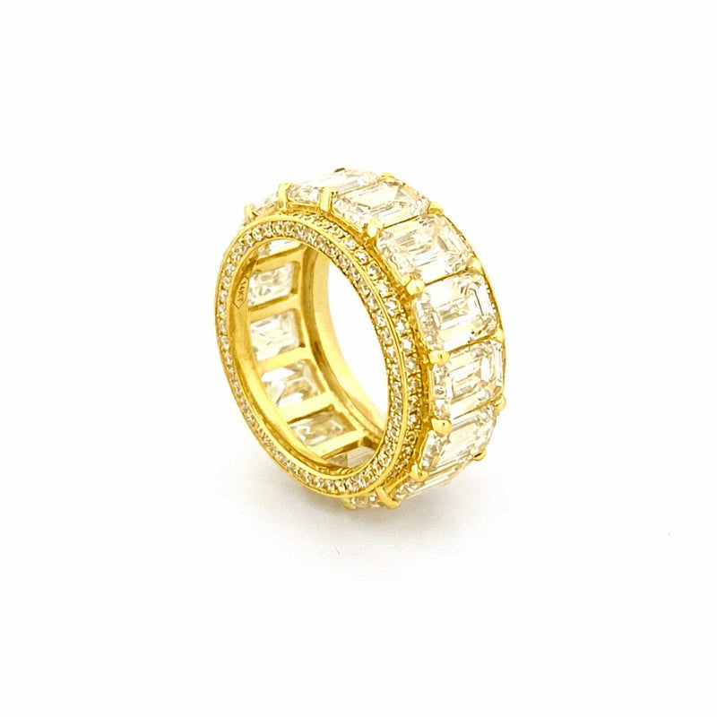 The Davit Wide Lab Grown Eternity Band