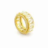 The Davit Wide Lab Grown Eternity Band