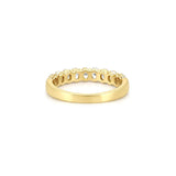 14K Gold Halfway Oval Lab Grown Diamond Wedding Band