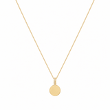 14K Gold Custom Engraving Necklace