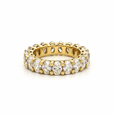 14K Gold Lab Grown 4.5MM Oval Cut Diamond Eternity Band