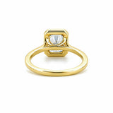 14K Gold 2.00 Carat Radiant Lab Grown Diamond Halo Engagement Ring