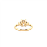 14K Gold Three Stone 2.00 Carat Radiant Cut Lab Grown Diamond Solitaire Engagement Ring