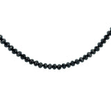 14K Gold Black Spinel Necklace