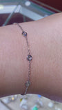 14K Gold Bezel Diamond Bezel Bracelet