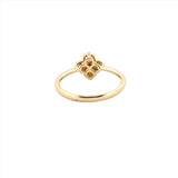 14K Gold Pavé Clover Diamond Band