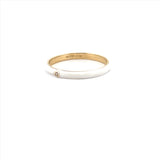 14K Gold Colored Enamel Band