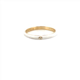 14K Gold Colored Enamel Band