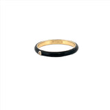 14K Gold Colored Enamel Band